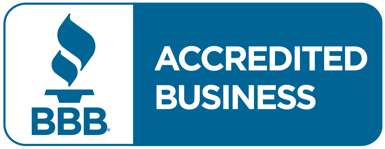 BBB Accredited Business logo sign.