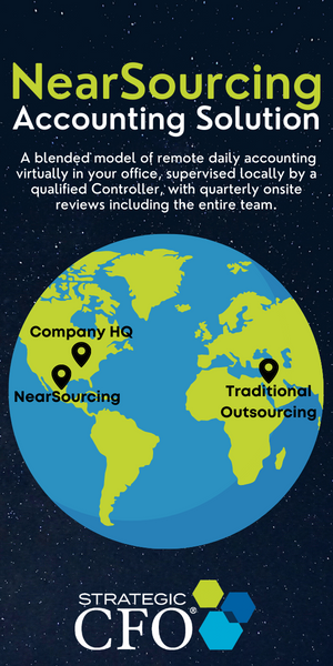 Infographic comparing NearSourcing and traditional accounting outsourcing.
