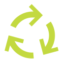 Recycle symbol illustration.