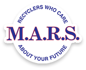 M.A.R.S. recycling initiative logo with slogan.