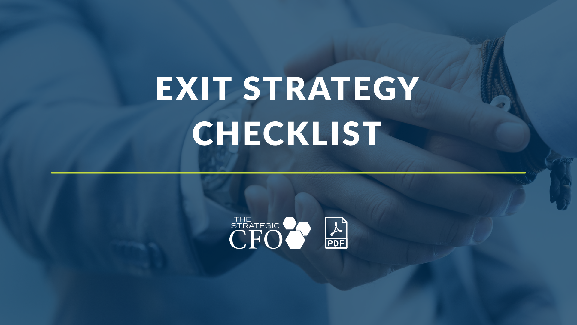 Business exit strategy checklist document cover.