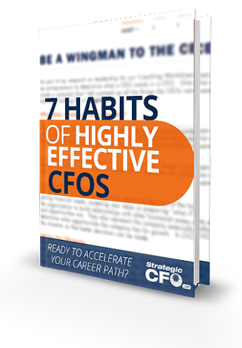 Book cover titled "7 Habits of Highly Effective CFOs".