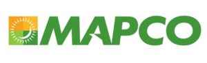 MAPCO logo with sun and green colors.