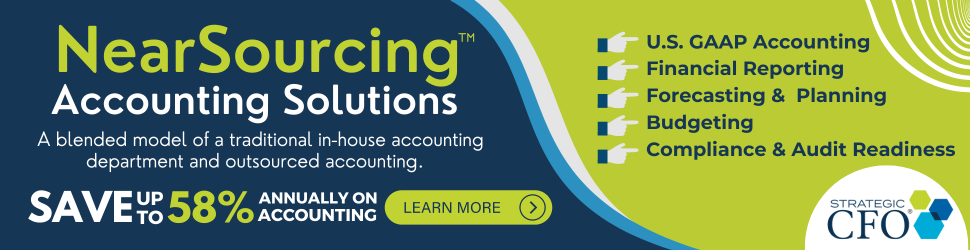 Blended in-house and outsourced accounting solutions ad.