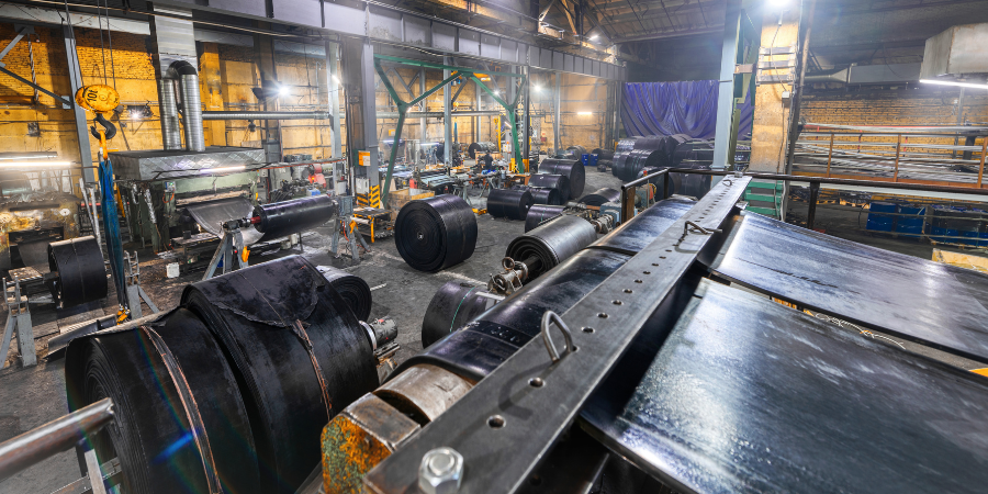 Manufacturing facility with raw materials and inventory tracked for manufacturing accounting